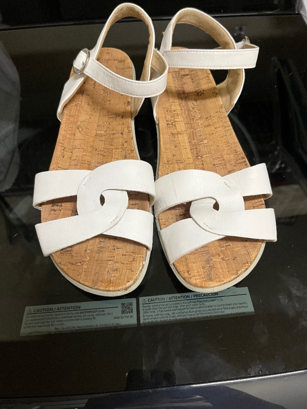 Hotter White Island Sandals Minimalist Design Adjustable Straps